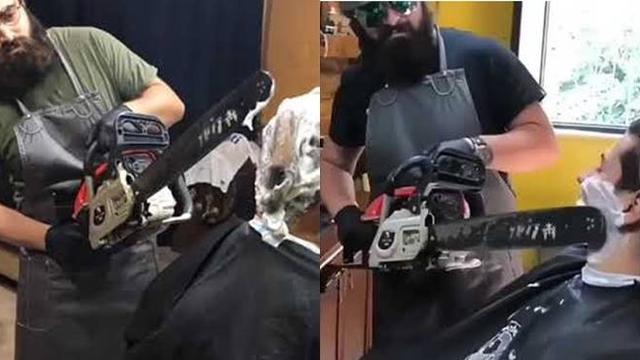 7 Potret Orang Cukur Rambut Pakai Alat Anti-Mainstream Ini Bikin Ngeri