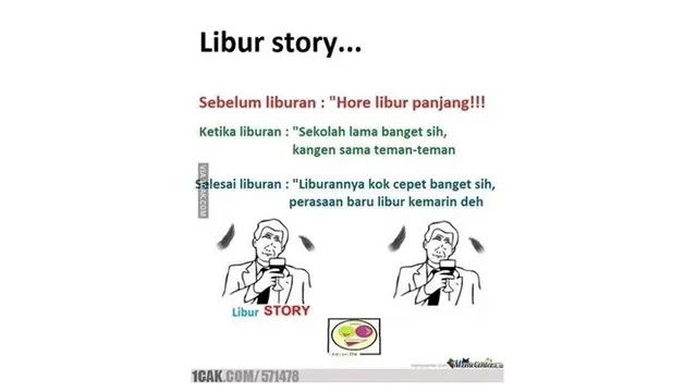 10 Meme Kocak saat Libur Sekolah Ini Relate Banget