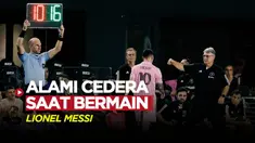 Berita Video, momen Lionel Messi cedera saat laga antara Inter Maim kontra Toronto FC pada Kamis (21/9/2023)