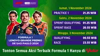 Jadwal dan Live Streaming Formula 1 Sao Paulo 2024 di Vidio