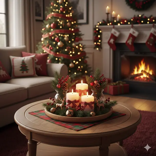 Dekorasi Natal di Ruang Tamu