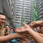 Ahok dan Djarot mengemukakan rencana program mereka, terkait revitalisasi pasar.