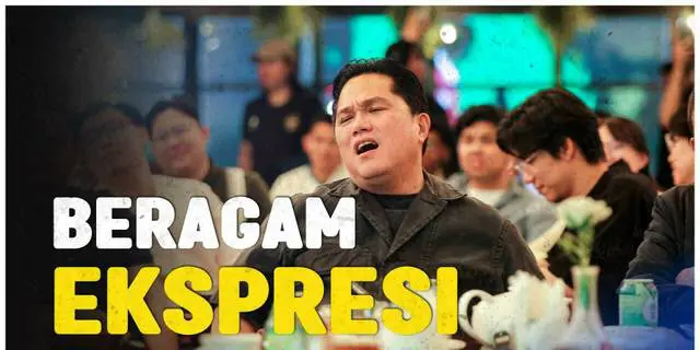 VIDEO: Ekspresi-Ekspresi Erick Thohir Saat Nonton Bareng Laga Timnas Indonesia Vs Irak di Piala Asia 2023