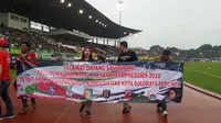 Suporter Klub 8 Besar Piala Presiden Kompak Sanjung Pasoepati