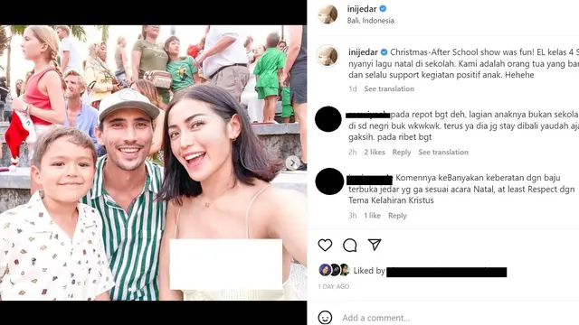 Jessica Iskandar dan Keluarga