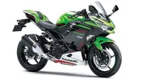Kawasaki Ninja 250FI Lime Green/Pearl Blizzard White KRT. (KMI)