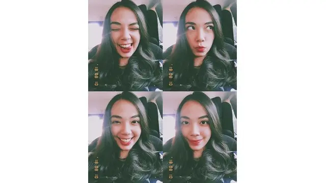 Potret selfie Valerie Bowie, pesonanya sukses bikin netizen jatuh hati.