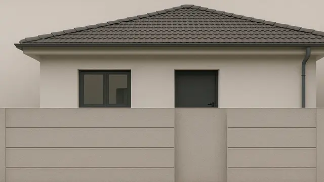 Model pagar rumah sederhana / AI Image