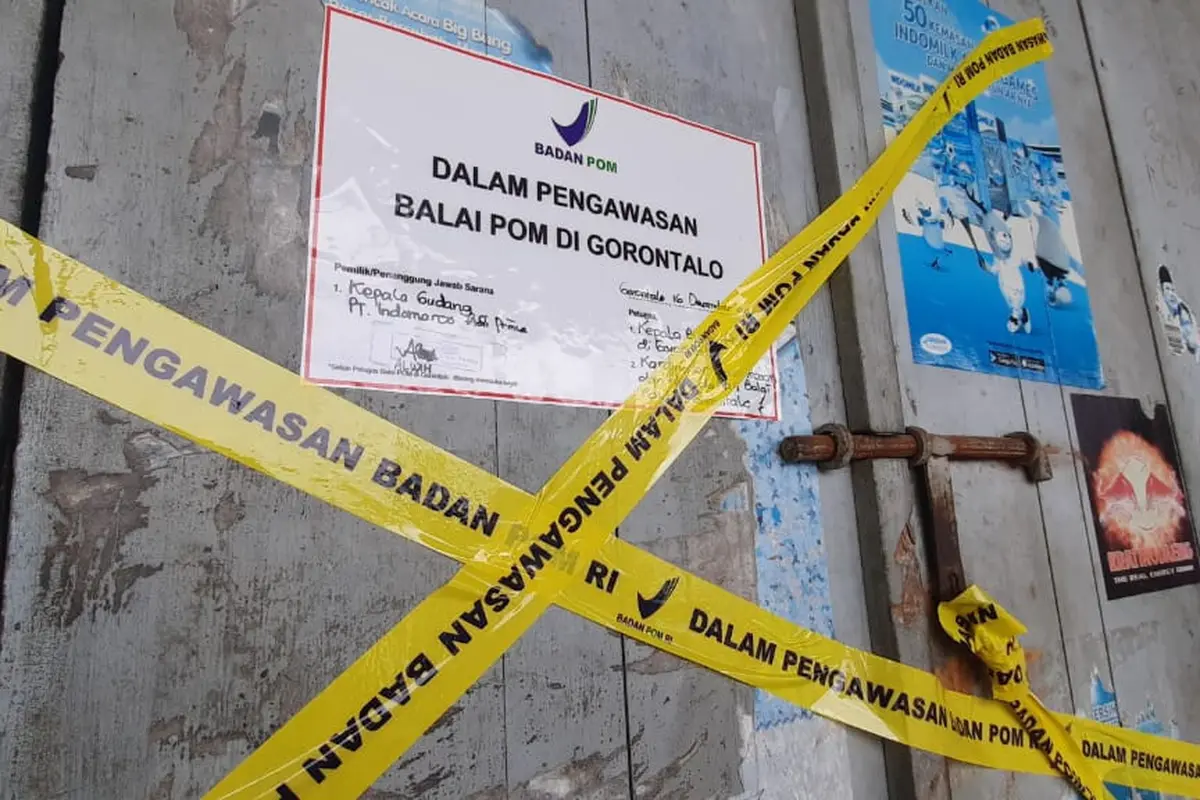 Jadi Sarang Tikus dan Kucing, Gudang Pangan di Gorontalo Disegel BPOM (Arfandi Ibrahim/Liputan6.com)