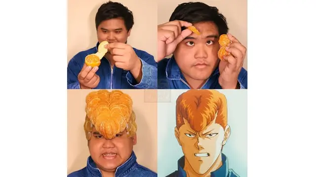6 Cosplay Low Budget Pakai Jeruk Ini Kreatif Sekaligus Bikin Ketawa Geli