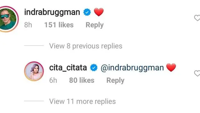 Ungkapan hati Indra Bruggman