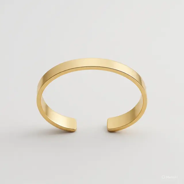 Model Gelang Lebar Emas