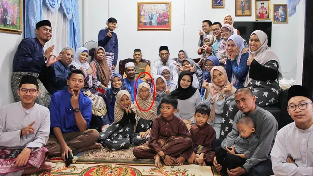 6 Pose Nyeleneh dalam Foto Lebaran Keluarga, Bikin Senyum Sendiri