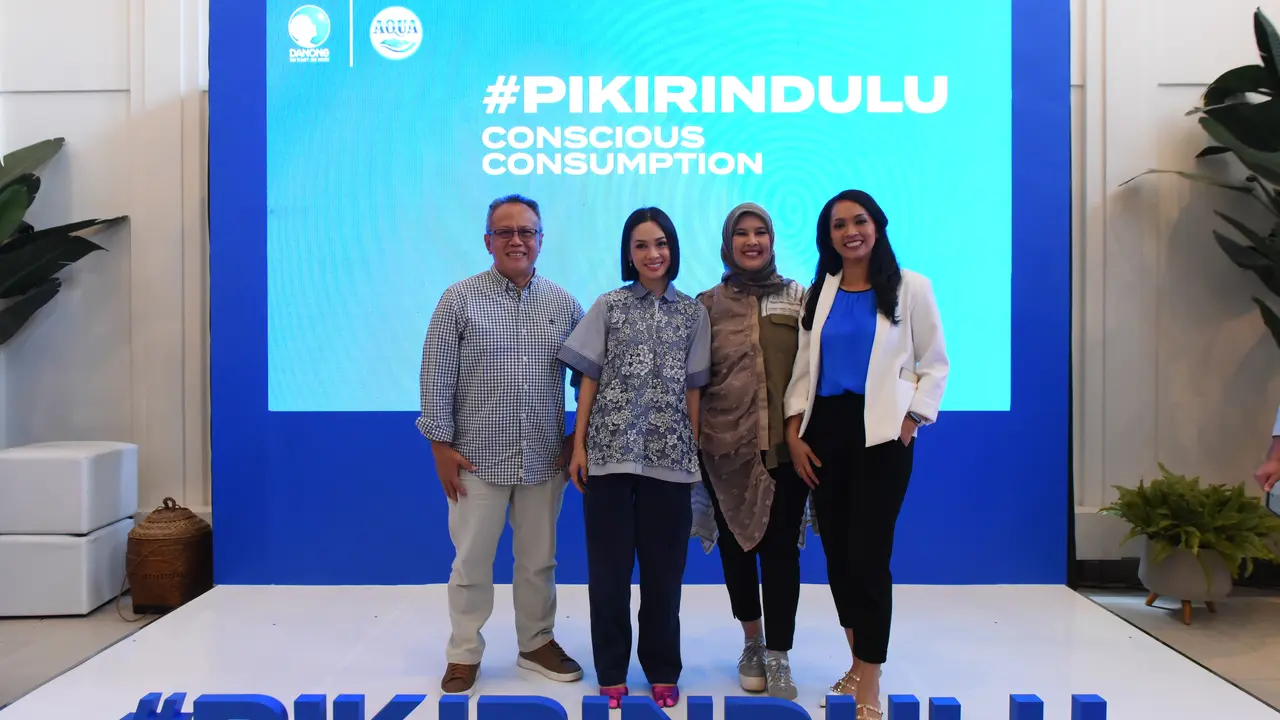 Andien saat menghadiri kampanye bertajuk #PikirinDulu