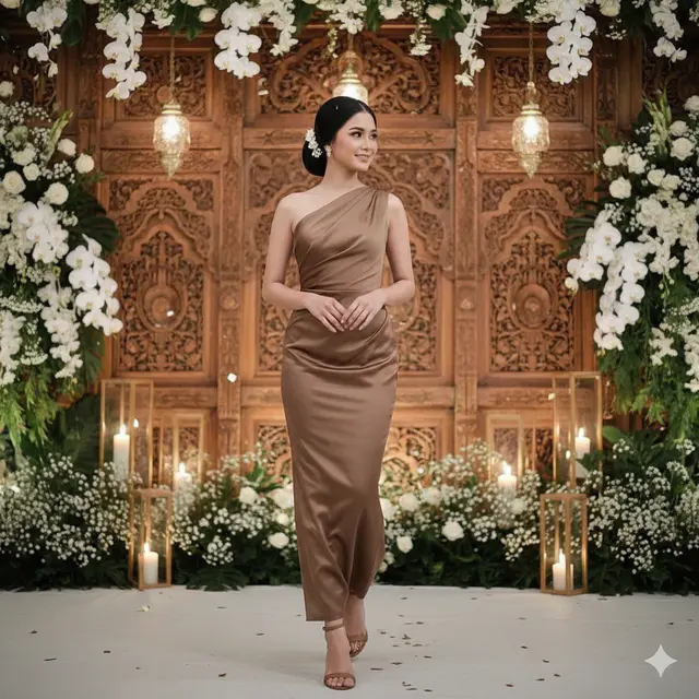 Model Baju Bridesmaid Polos yang Elegan