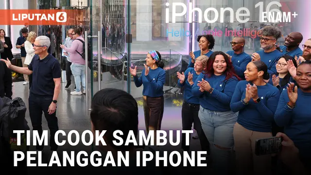VIDEO: CEO Apple Tim Cook Menyapa Pelanggan Baru Iphone di NYC, Mempromosikan Apple Intelligence