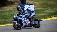 Usai menjalani operasi tangan, Alex Marquez tampil impresif di MotoGP Jerman 2025.