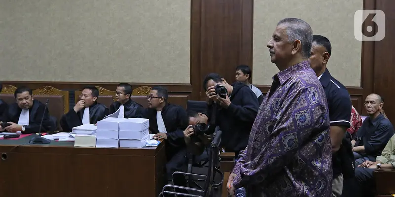 Sofyan Basir Bacakan Pledoi di Sidang Korupsi PLTU Riau-1