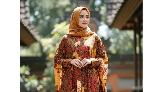 Gamis Batik Loose Fit untuk Wanita Berhijab yang Suka Kenyamanan