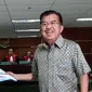 Bakal calon wakil presiden RI Jusuf Kalla menjadi saksi kasus dugaan korupsi Kemenlu di Pengadilan Tipikor, Jakarta, Rabu (4/6/2014) (Liputan6.com/Faisal R Syam).