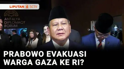 VIDEO: Prabowo Mau Evakuasi Warga Gaza ke Indonesia, Minta Masukan Pemimpin Timur Tengah