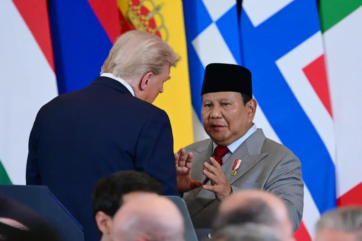Momen akrab Presiden Prabowo dan Donald Trump
