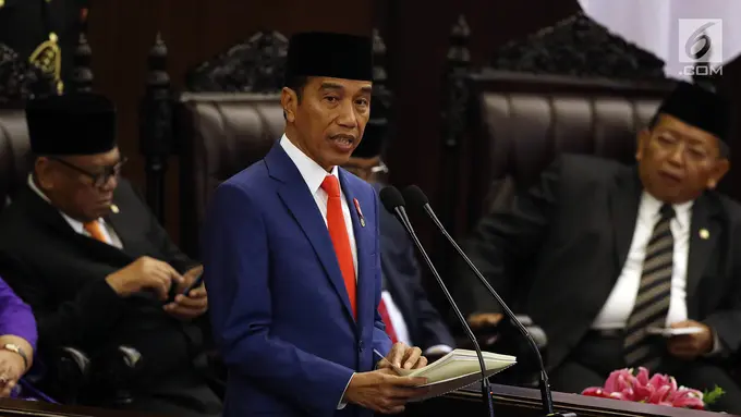 Jokowi Serahkan Nota Keuangan dan RUU APBN 2020 kepada DPR
