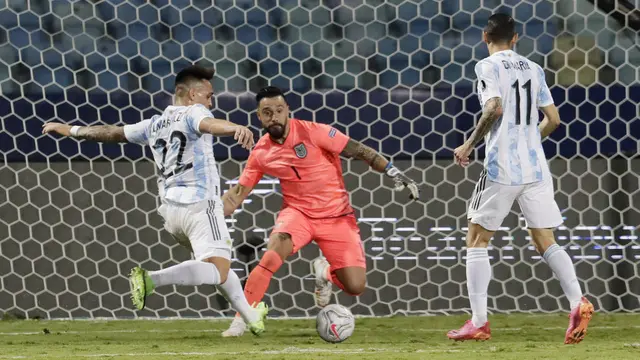 Foto Copa America: Lionel Messi Gemilang, Argentina Gilas Ekuador dan Tembus Semifinal