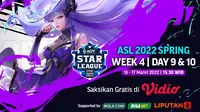 Link Live Streaming AOV Spring Series 2022 di Vidio Pekan Keempat, 16&17 Maret 2022. (Sumber : dok. vidio.com)