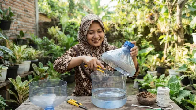Cara Membuat Galon Bekas Menjadi Pot Self-Watering