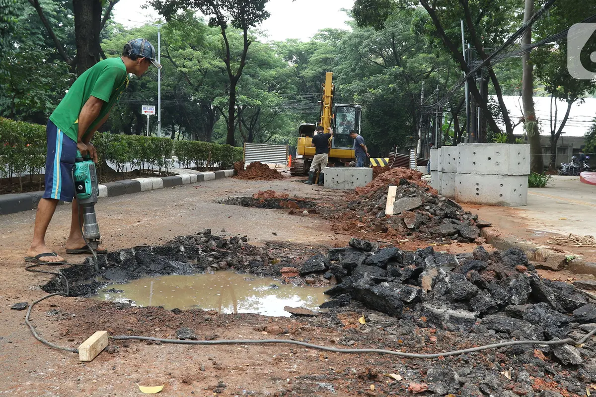 Pengerjaan Sumur Resapan di Kebayoran Baru