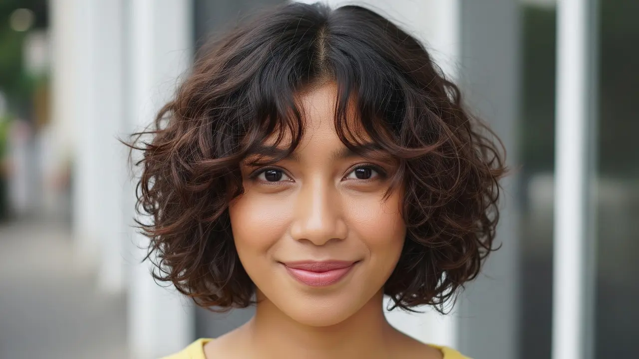 Model Rambut Wanita Pendek Curly