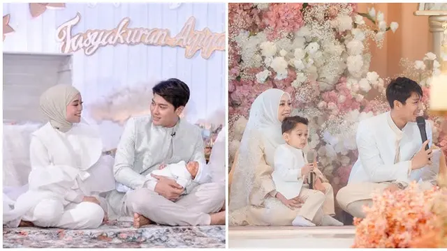 6 Potret Beda Penampilan Lesti Kejora di Akikah Anak Pertama dan Kedua