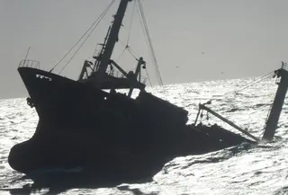 Ilustrasi kapal tenggelam (AFP Photo)