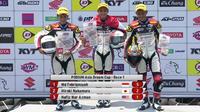 Pebalap Astra Honda Racing Team, Muhammad Febriansyah, menjadi yang tercepat pada balapan pertama Asia Dream Cup yang digelar di Sirkuit Buriram, Thailand, Sabtu (7/5/2016). (Astra Honda Racing Team)