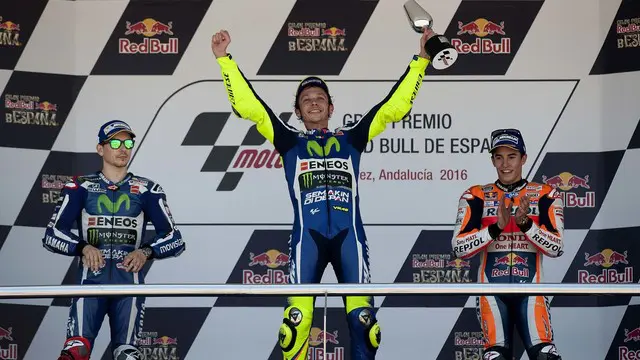 Valentino Rossi Raih Juara Perdana di MotoGP 2016