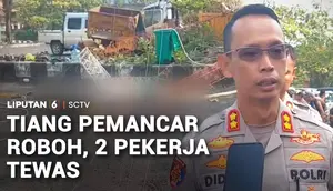 Tiang Pemancar Roboh, Dua Pekerja Tewas