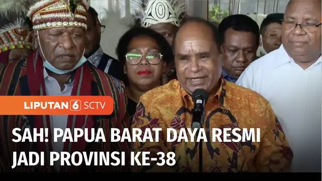 Rapat Paripurna DPR RI menyetujui rancangan Undang-Undang Tentang Pembentukan Provinsi Papua Barat Daya menjadi undang-undang. Dengan demikian Papua Barat Daya menjadi provinsi ke-38 Republik Indonesia.