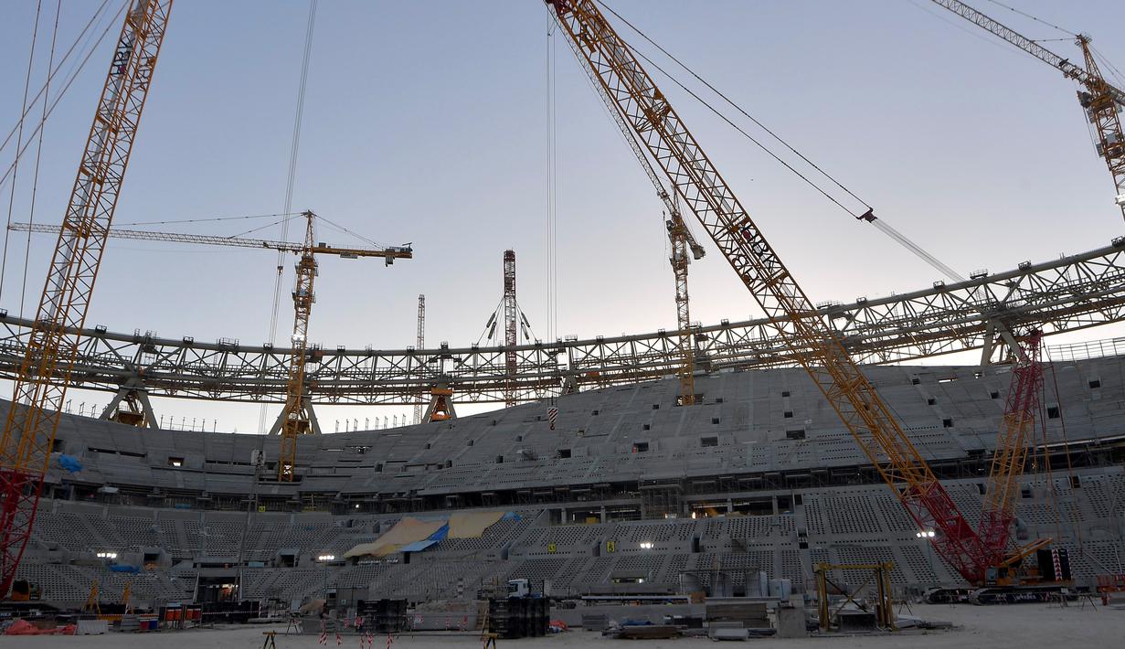 foto melongok persiapan stadion lusail