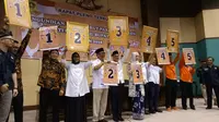 Pemilihan bupati dan wakil (Pilbup) Bogor diikuti lima pasangan calon. (Liputan6.com/Achmad Sudarno)