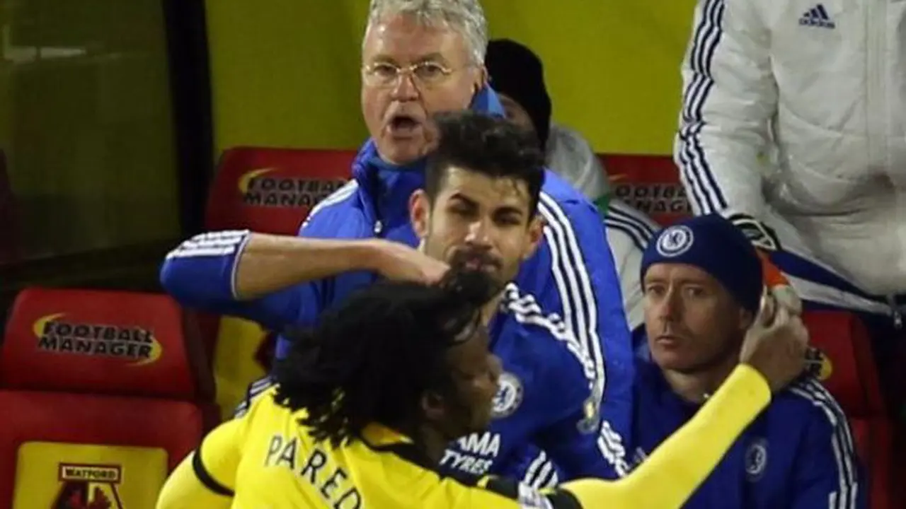 Diego Costa dan Juan Paredes (Liputan6)