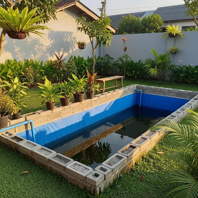 Desain Halaman Belakang untuk Ternak Lele