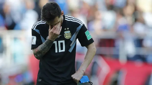 FOTO: Beragam Ekspresi Lionel Messi Ketika Argentina Gagal Menang