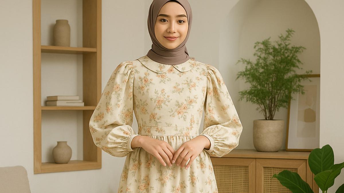 Tunik Motif Bunga Kancing Depan, 7 Model Terbaru untuk Tampil Anggun dan Manis