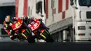 Kali terakhir tim Gresini Racing meraih juara di seri MotoGP adalah pada musim 2006 melalui dua pembalapnya, Toni Elias dan Marco Melandri. Saat itu Gresini Racing masih mengusung nama Fortuna Honda. (AFP/Miguel Riopa)