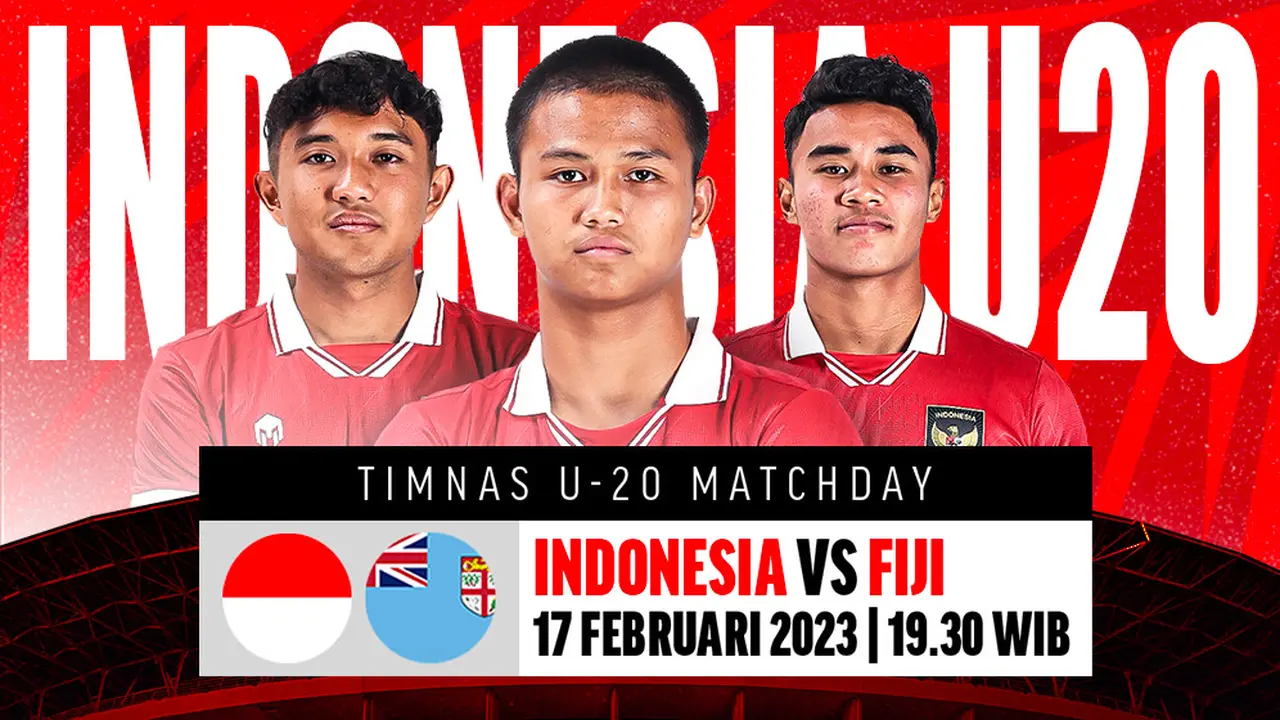 Jadwal Live Streaming Timnas Indonesia Vs Fiji di Vidio, Jumat 17 febaruari 2023