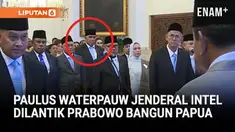 Presiden Prabowo Subianto melantik sejumlah pejabat baru di Istana Kepresidenan, Jakarta, Rabu (8/10). Salah satu nama yang mencuat, yakni Mantan Kabaintelkam Polri Komjen (Purn) Paulus Waterpauw.