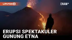 Gunung Etna, salah satu gunung berapi paling aktif di Eropa, menampilkan pertunjukan spektakuler pada Selasa malam dengan erupsi dan aliran lava yang memukau. Letusan terlihat dari salah satu kawahnya, dengan lava mengalir turun dari ketinggian 3.320...