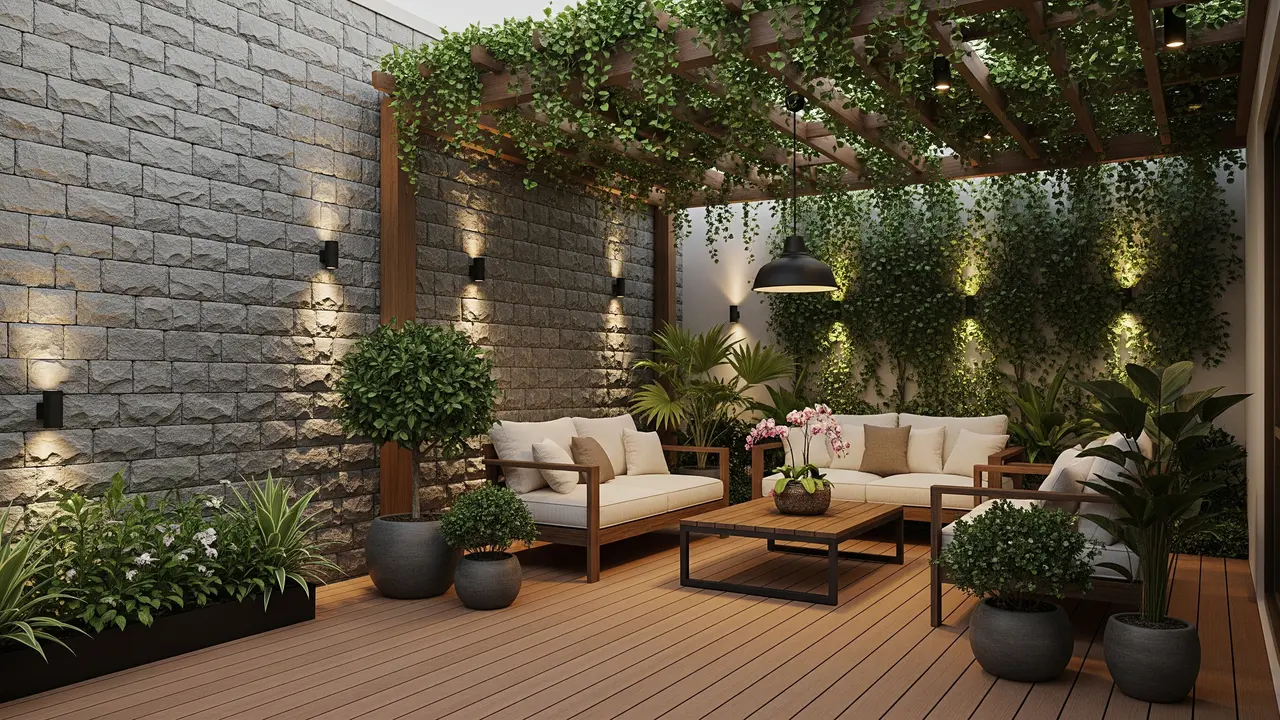 Prompt AI untuk Renovasi Rumah dengan Desain Teras dan Kebun Impian