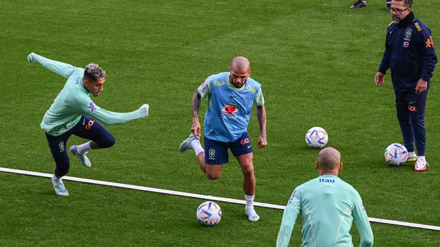 Brasil Latihan Jelang Piala Dunia 2022